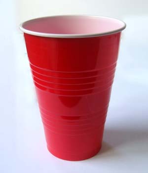 Red 16 oz. Plastic Cups